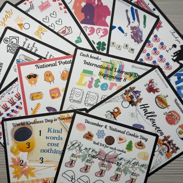 365 days of savings- 16 challenges!
