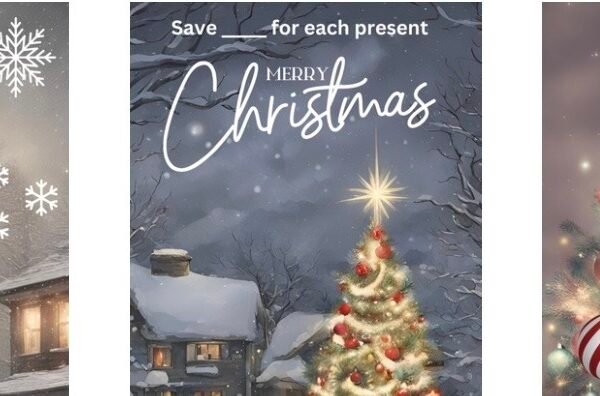 Old School Christmas set, 3 minis