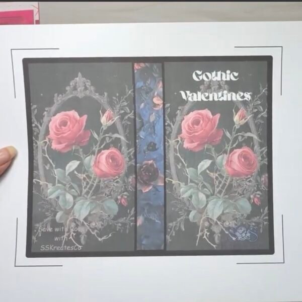 Gothic Valentines box challenge envelope