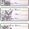 “In the bank” tracking slips, cherry/butterfly