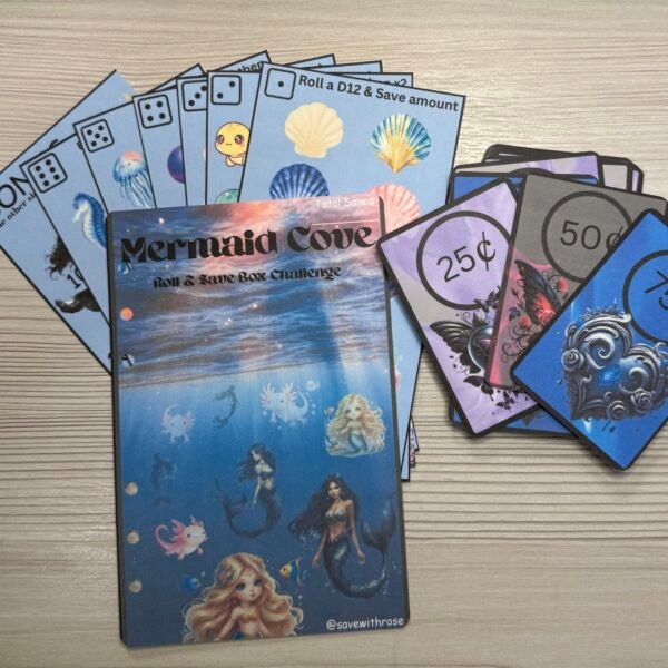 Mermaid roll & save box challenge